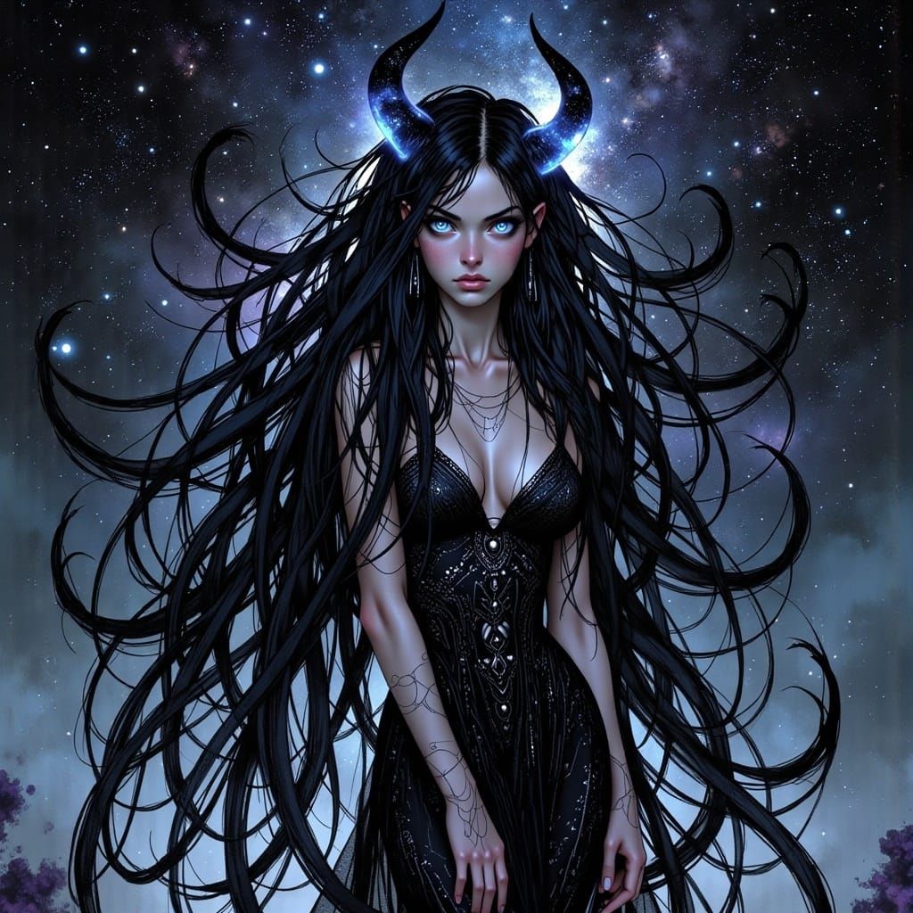 Void Demon Lord in Starry Expanse