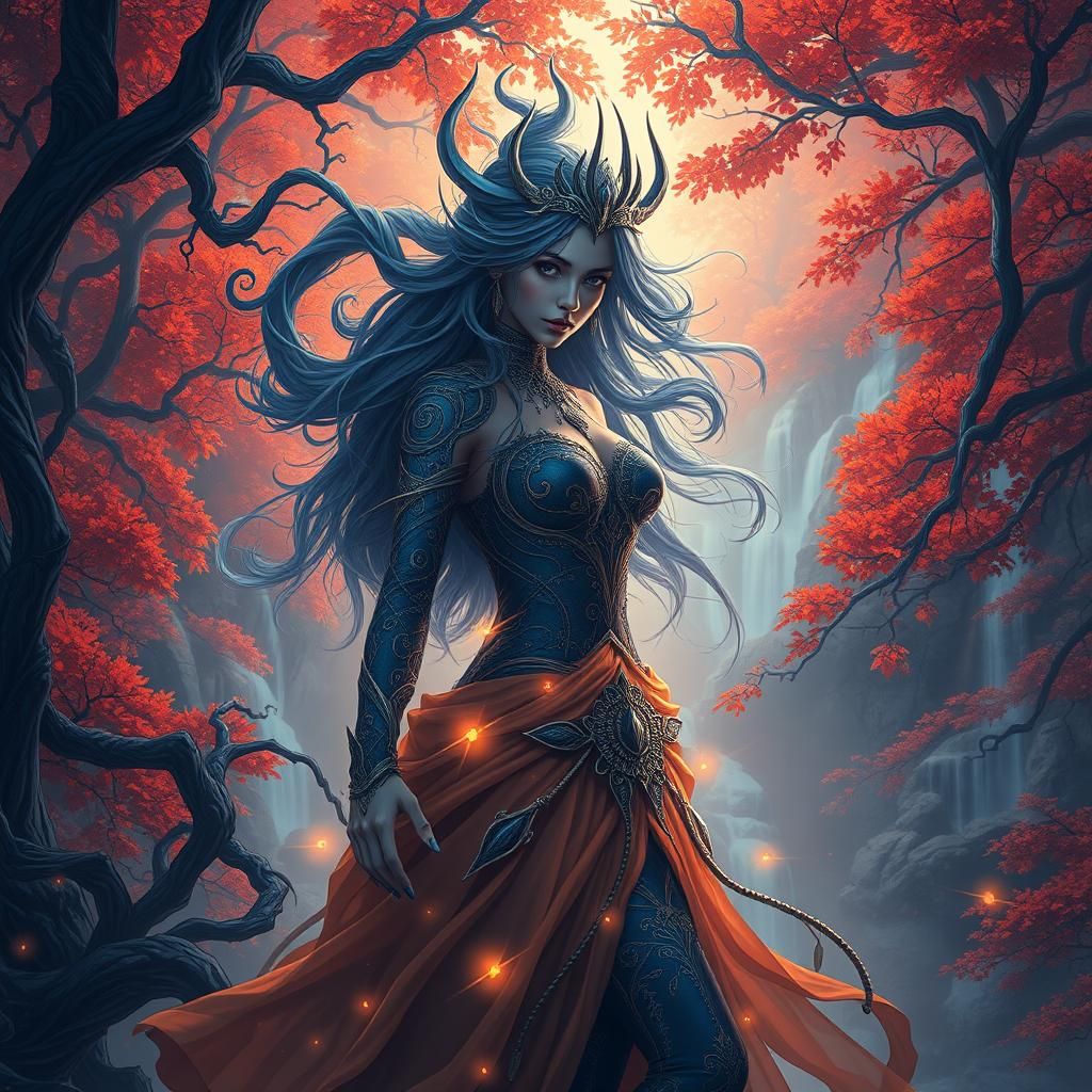 Mikaela in Mystical Realm: Hyper-Realistic Fantasy Art