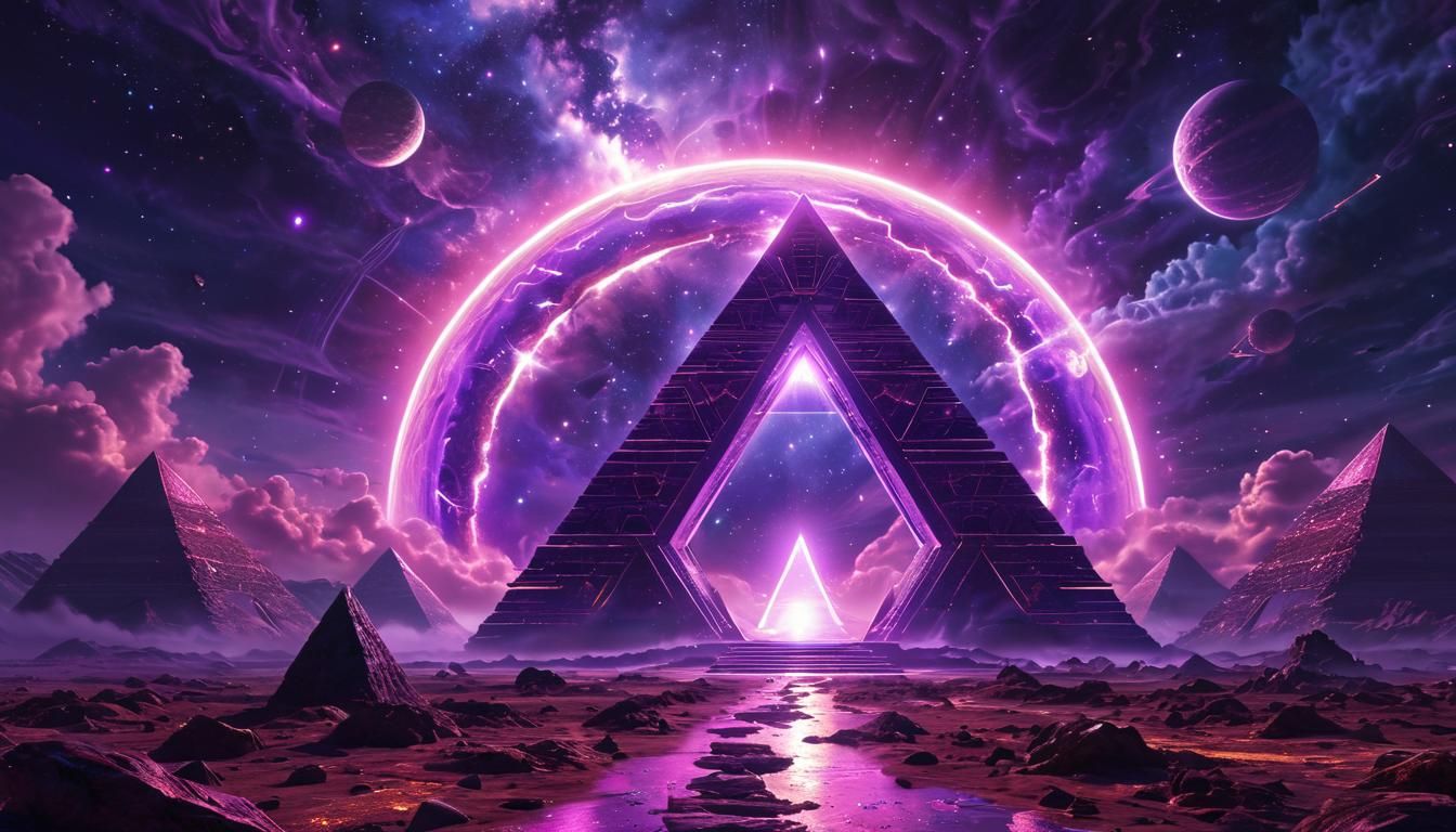 Radiant Spaceship Opens Portal to Alien World