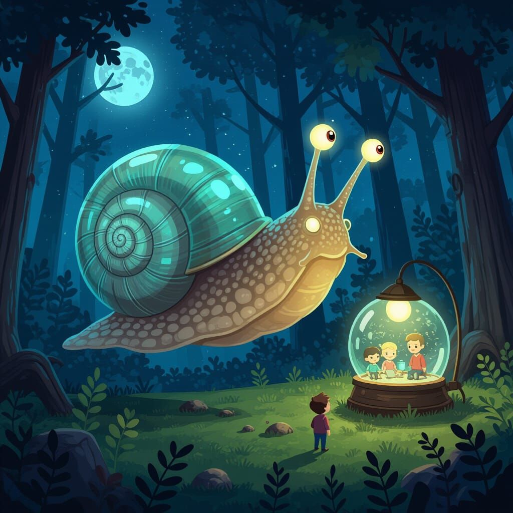 Hyper-Intelligent Space Snail's Twisted Human Obsession