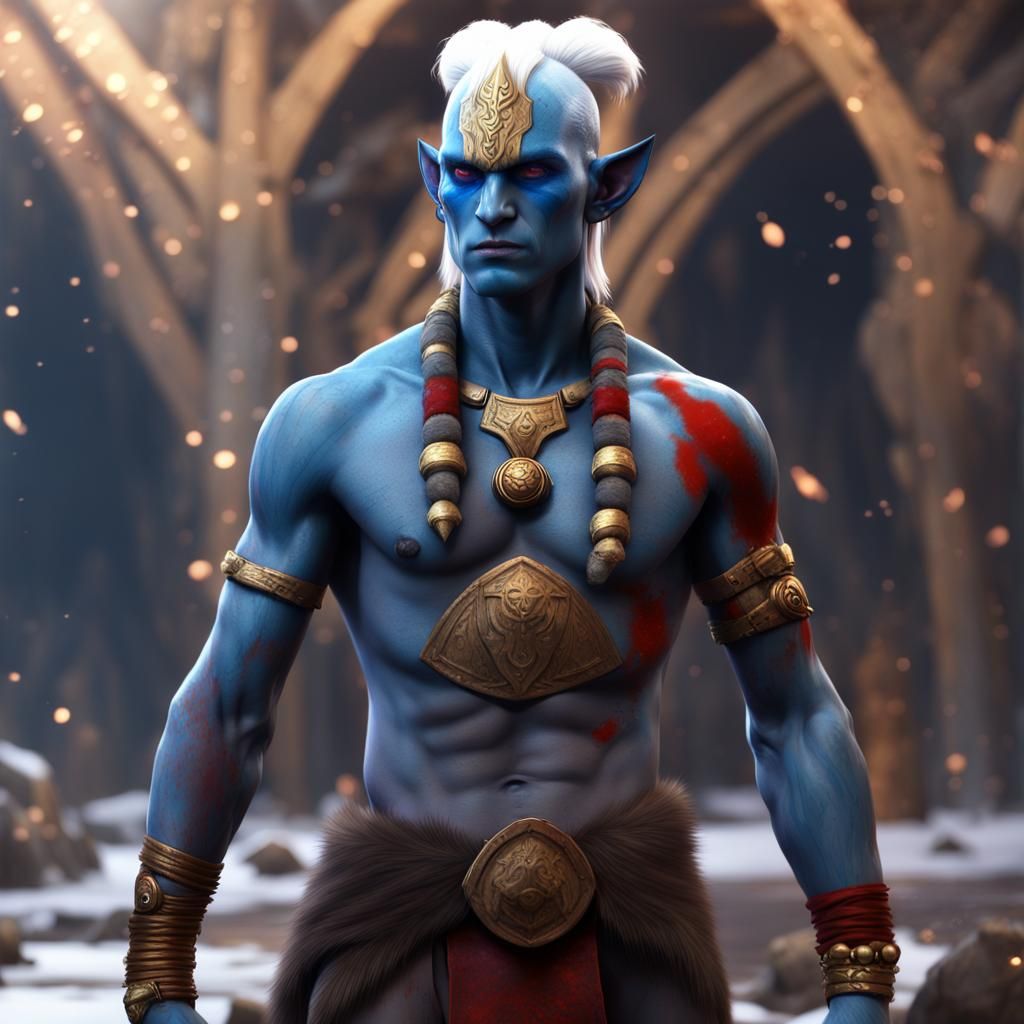 Twi'lek Warrior in Viking Style Fantasy Art