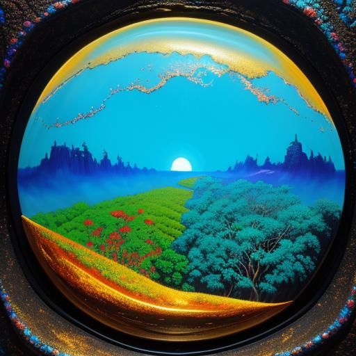 Mother Earth in Amazon: Surrealist Ethereal Art