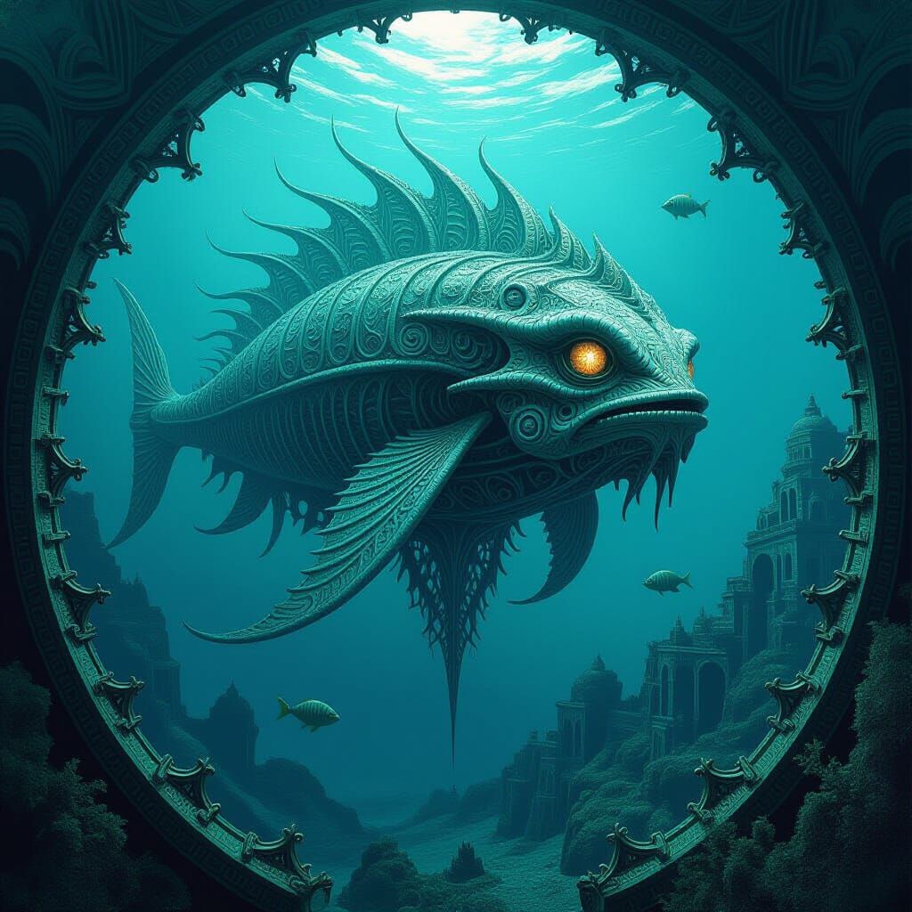 Mythical Underwater World in Gothic Style