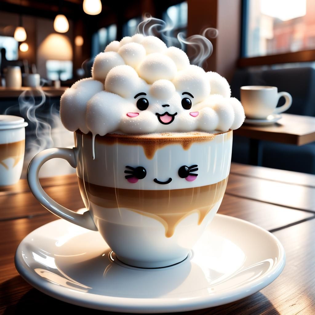 3d latte art
