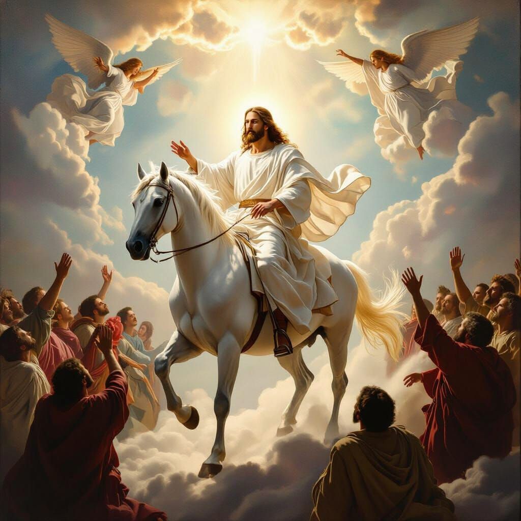 Jesus Christ's Glorious Second Coming on White Horse