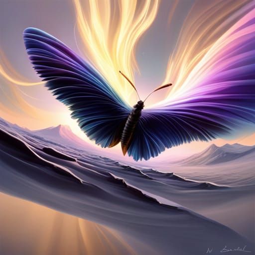 Butterfly Concept Art in Jim Burns Style