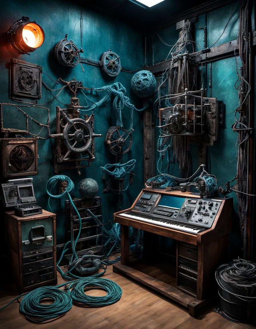 Nordic Dwarfish Artifacts in Protopunk Gothic Style