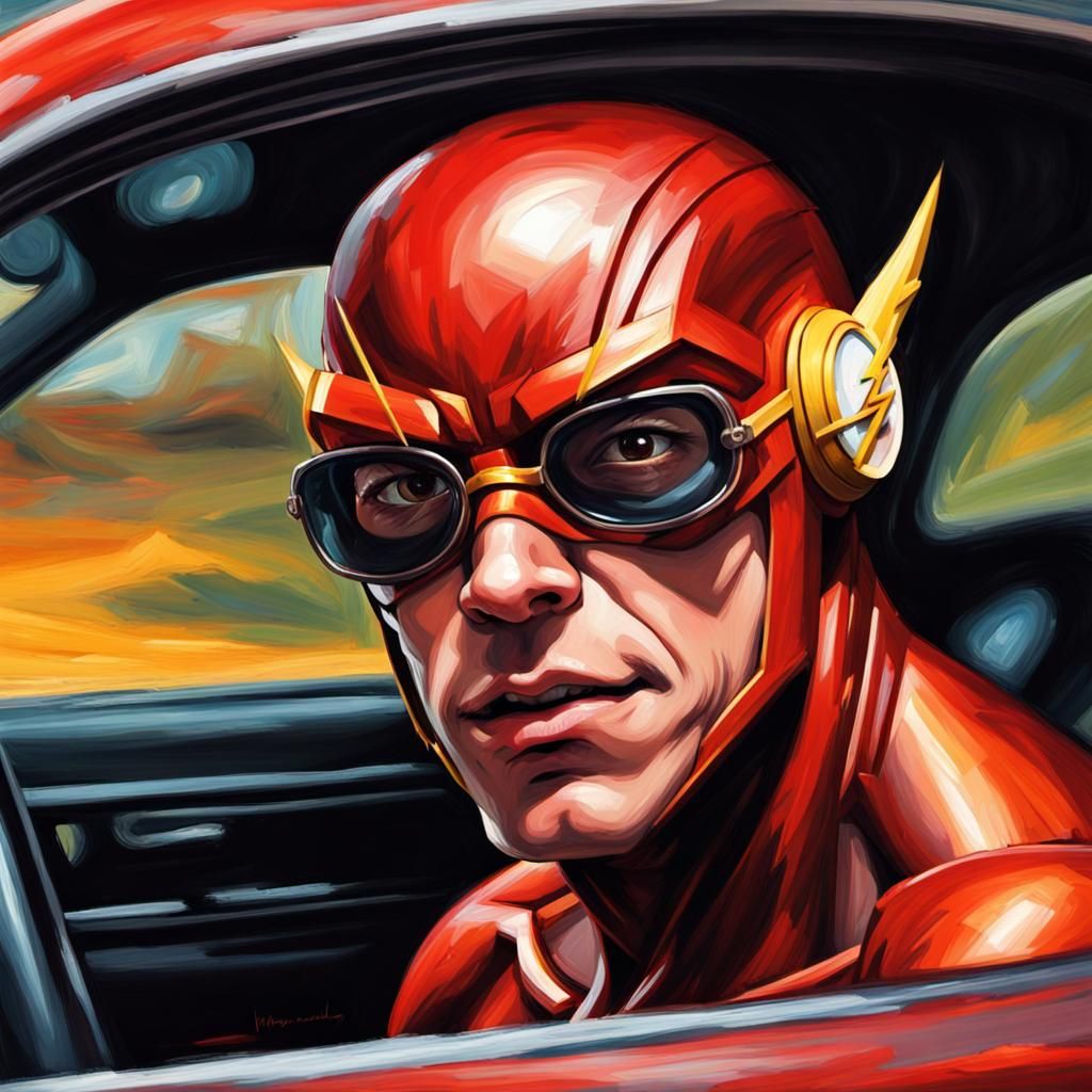 The Flash Drives: Grotesque Oil Painting