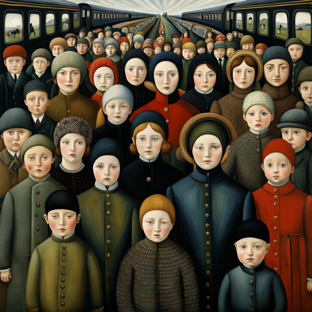 Interactive Babies on Westbound Train: Digital Art