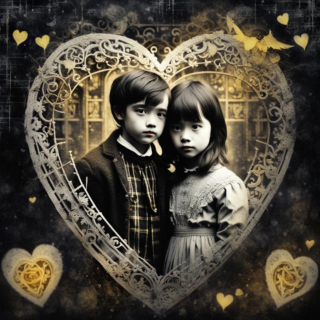 Gothic Romance: Dark Academia Valentine in Pinhole Style