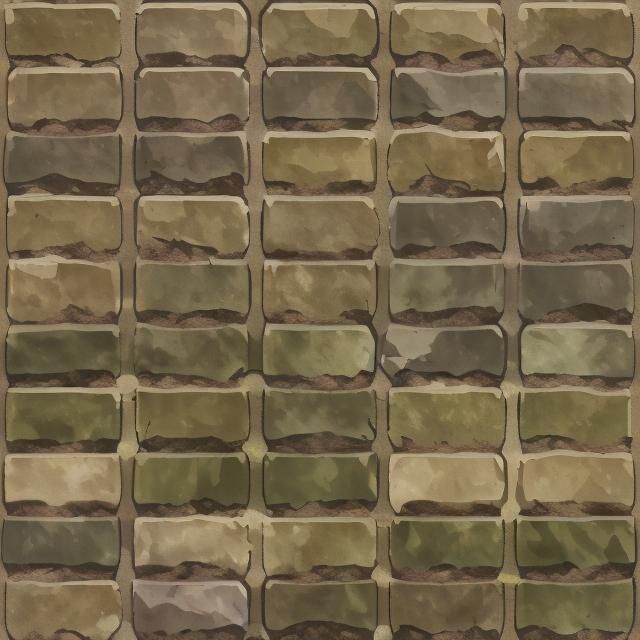 Seamless Cartoon Stone Brick Wall Texture