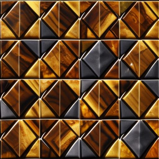 Hyperbolic Tessellating Tile in Gemstone Style