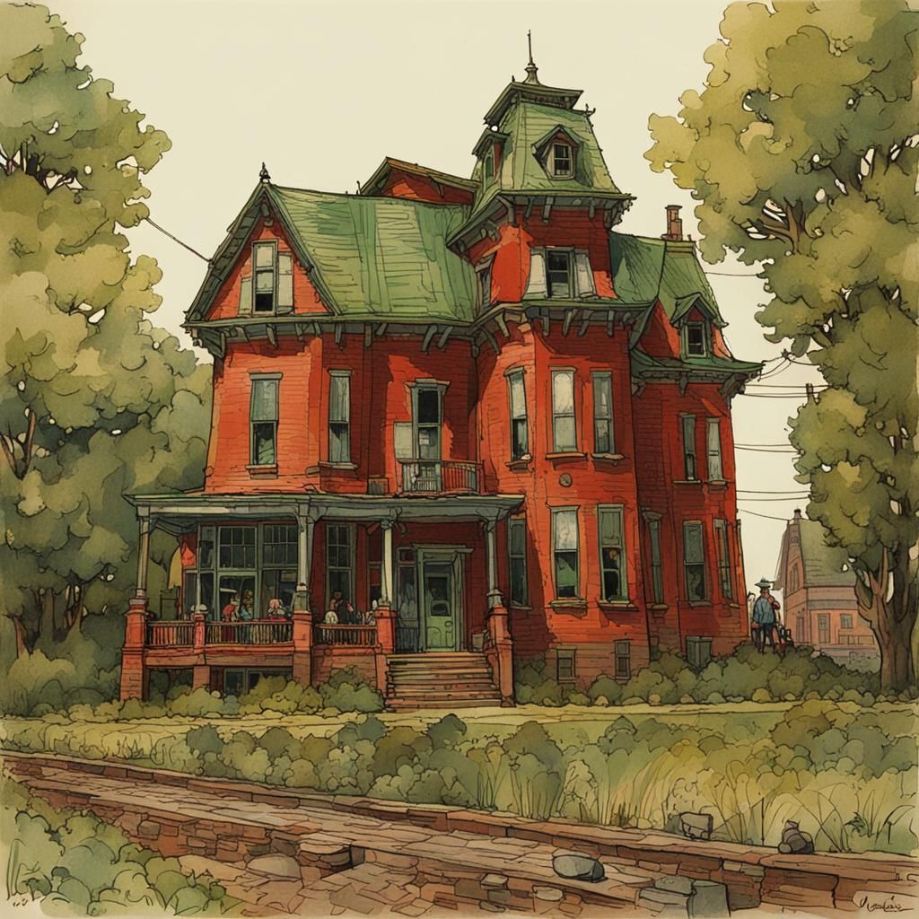 John Deere's Home Overlooking 1890s Factory