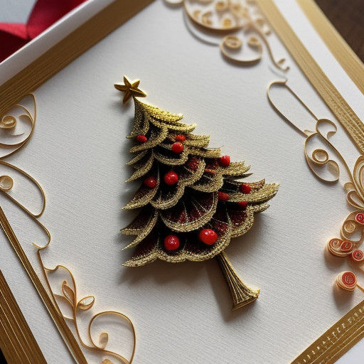 Exquisite Paper Quilled Christmas Tree