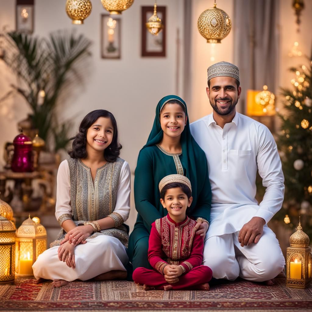 Egyptian Family Celebrates Ramadan: Professional Photography