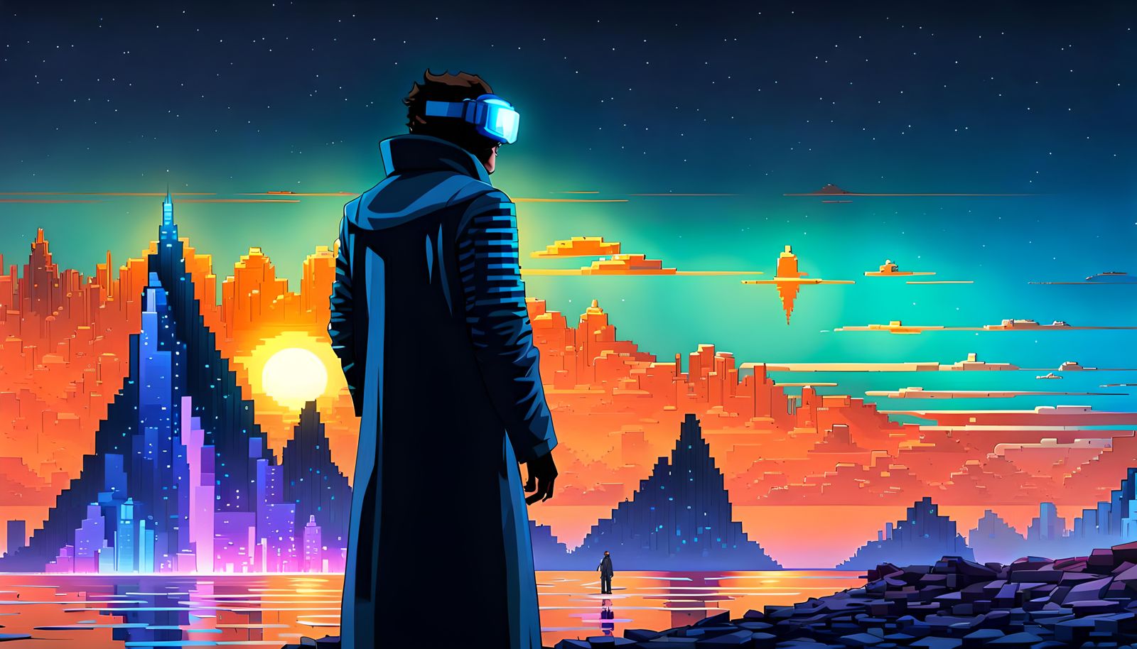 Wanderer Above the Pixel Sea: Art Brut Retrowave