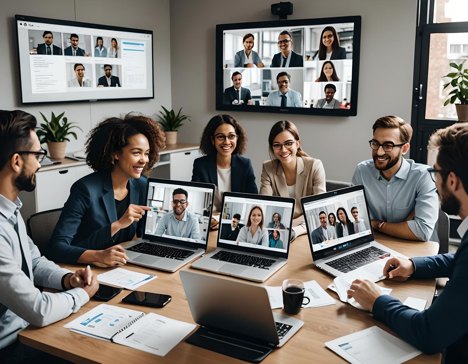 Remote Brainstorming Session Using Video Conferencing