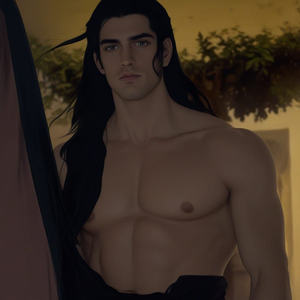 Grecian Angelic Warrior with Pierced Eye