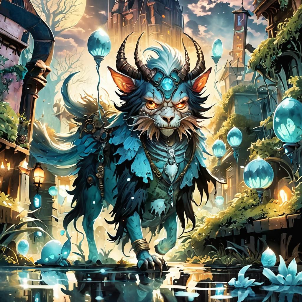 Grotesque Zombie in Victorian Horror Art Style