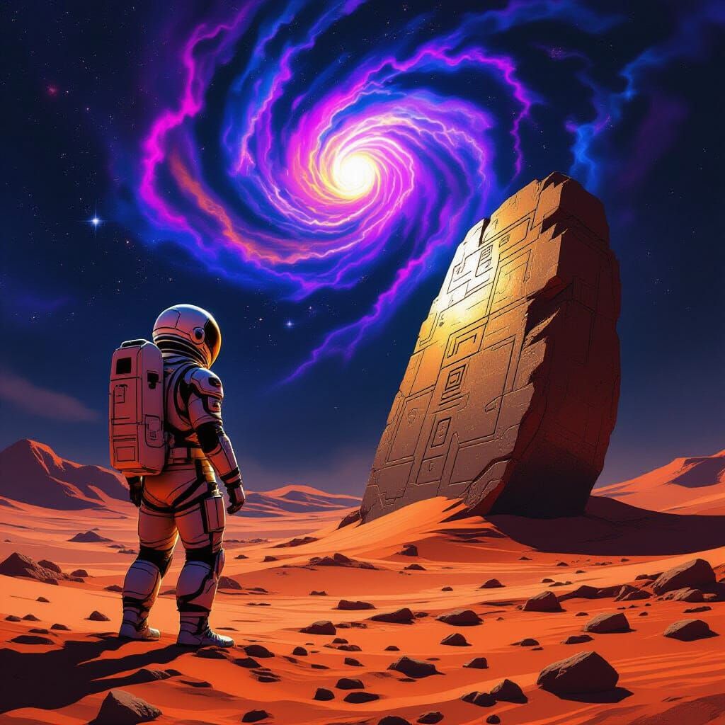Astronaut Discovers Ancient Alien Artifact on Mars