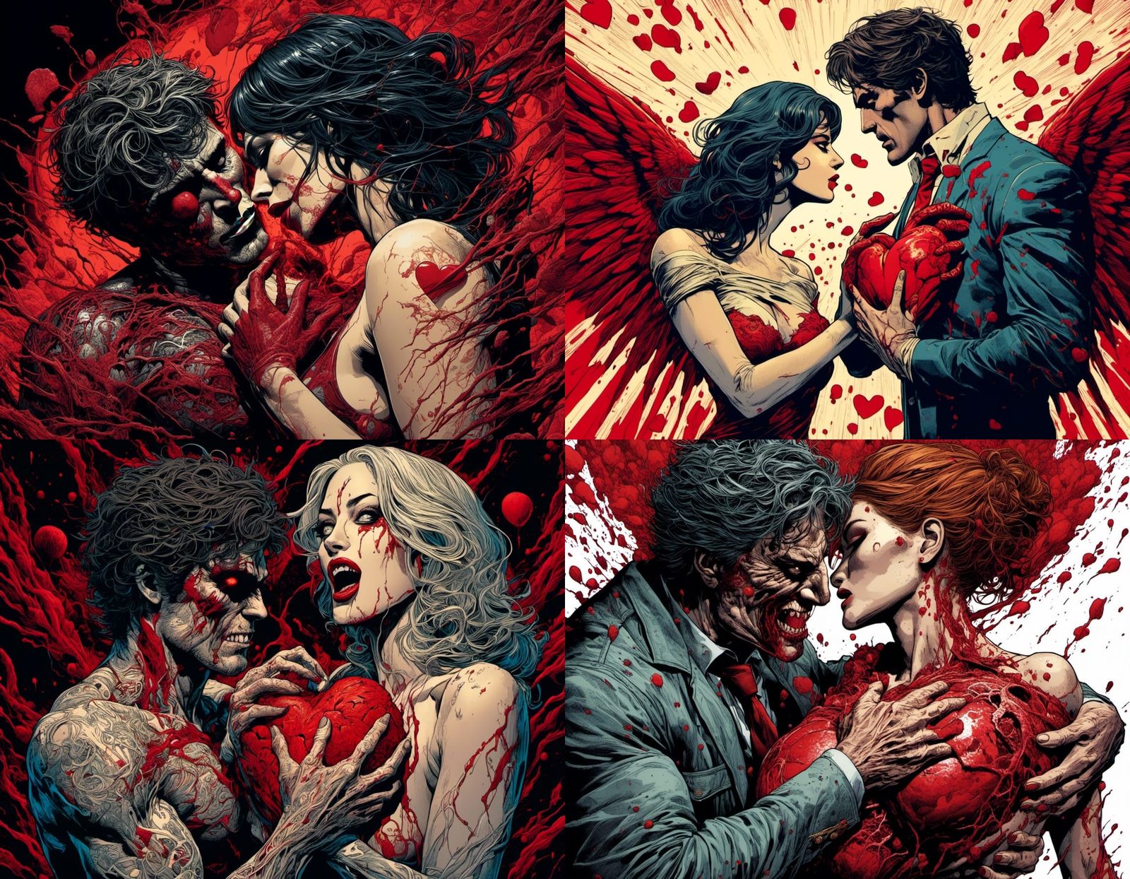 Graphic Horror: Man Ripping Heart from Chest