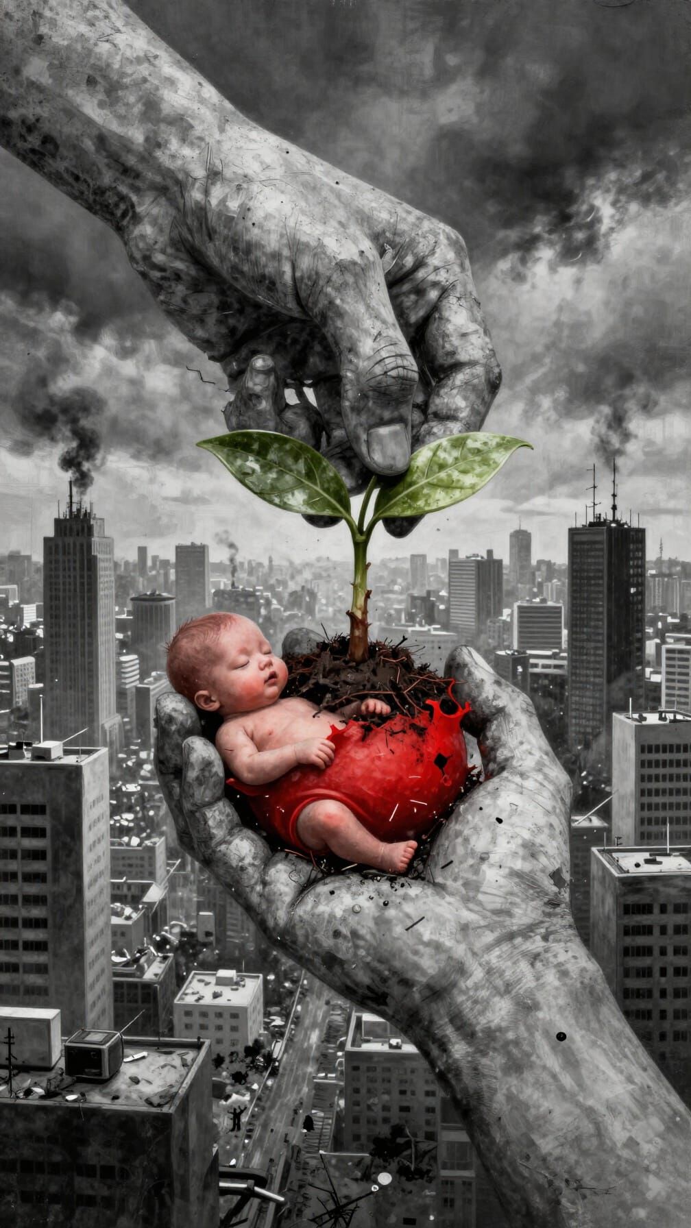 Abstract Protest Art: Global Inequality and Pollution