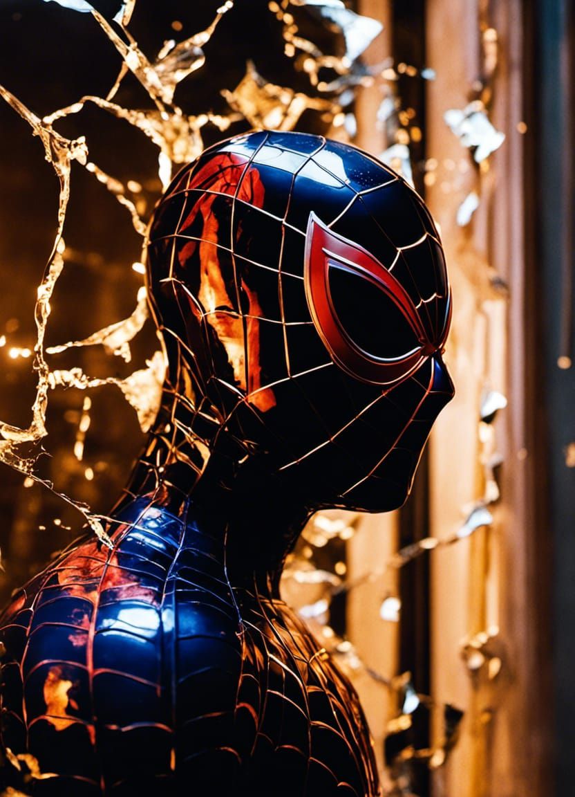 Spider-Man Mask in Shattered Mirror
