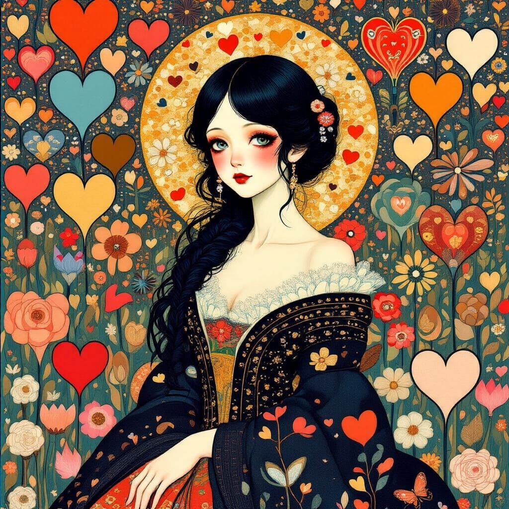 A dynamic , emoji- nouveau digital collage artwork in the st...