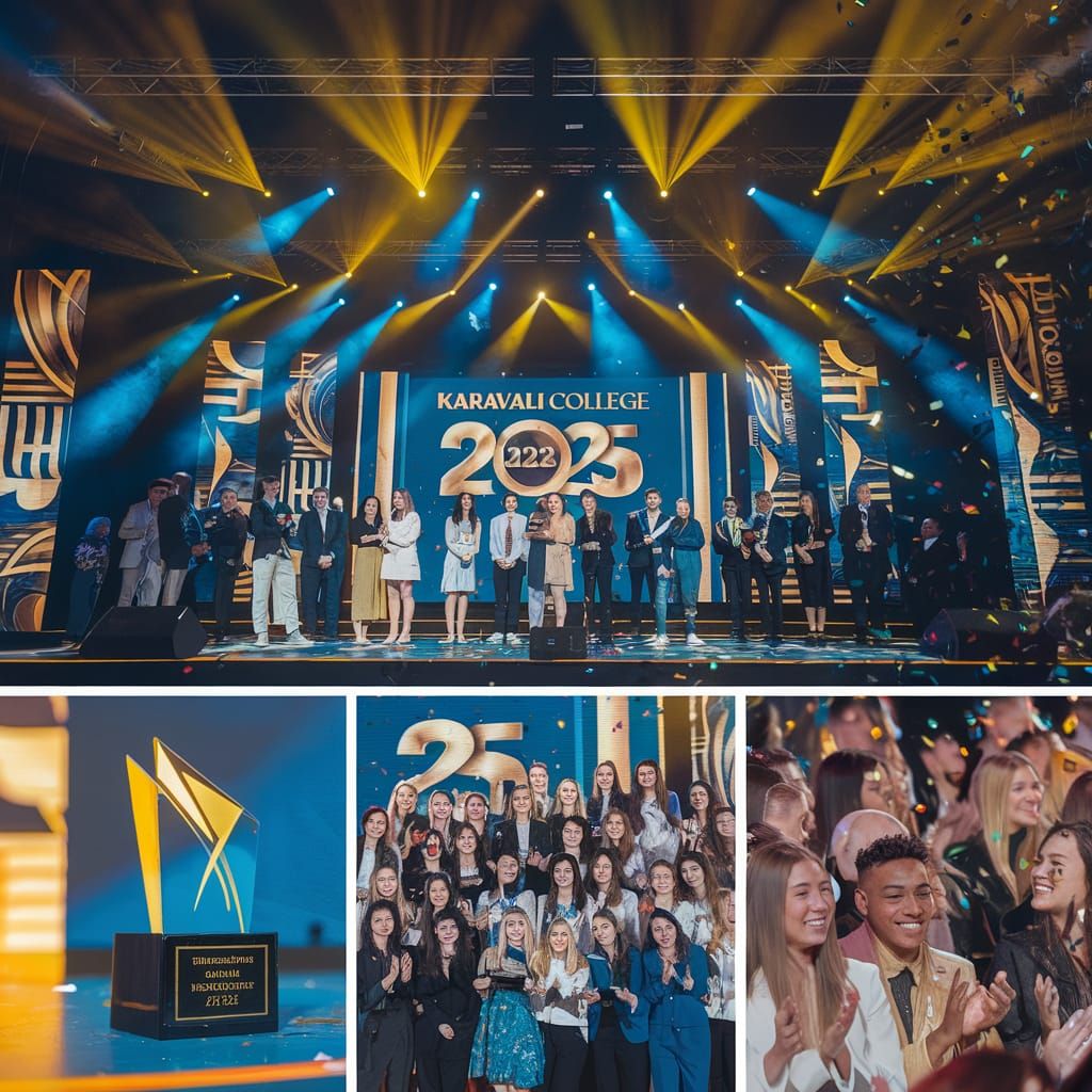 Karavali College Award Ceremony in Gold and Blue