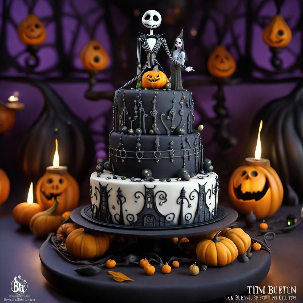 The Nightmare Before Hanukkah Wedding Cake