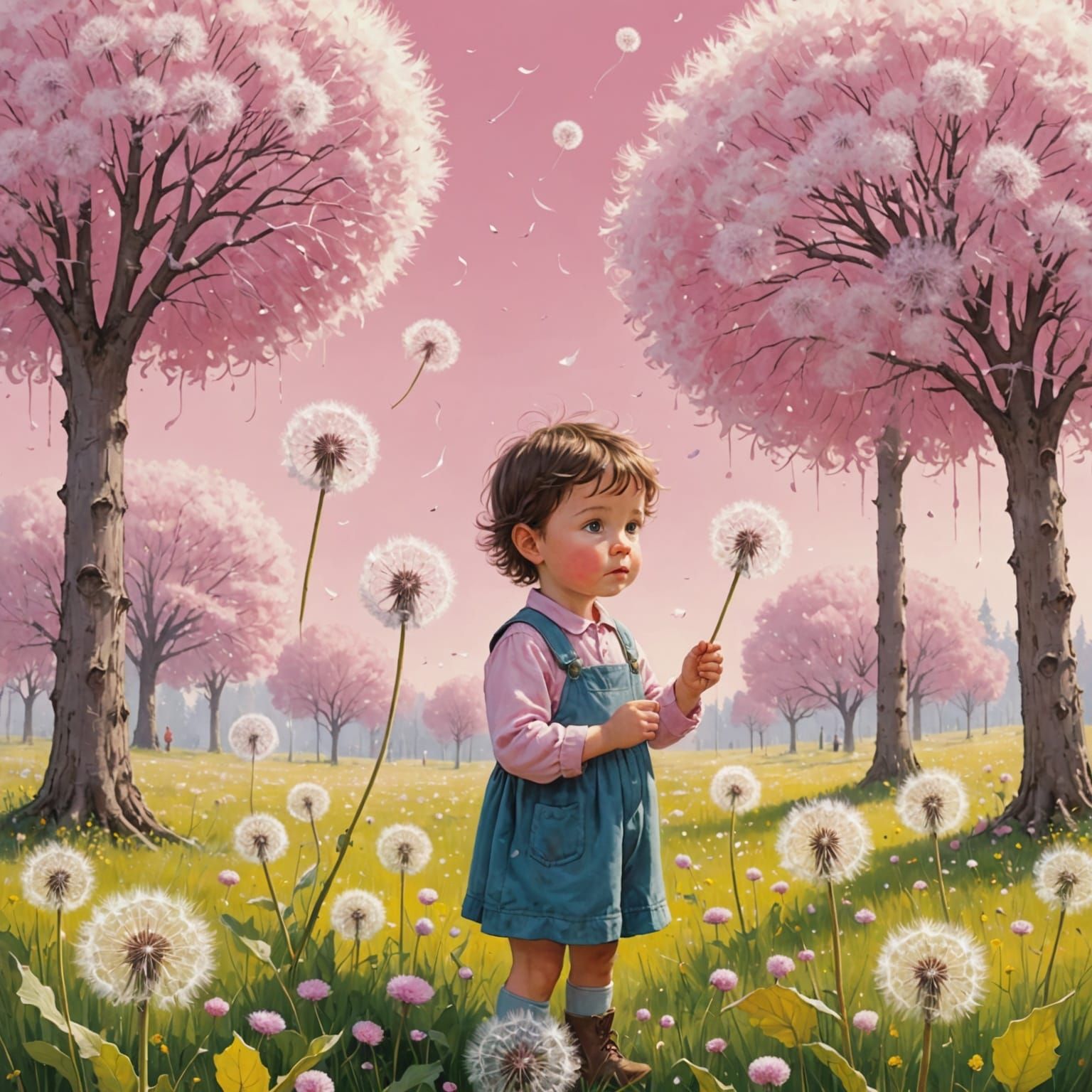 Whimsical Moments in a Pastel Fairy Tale World