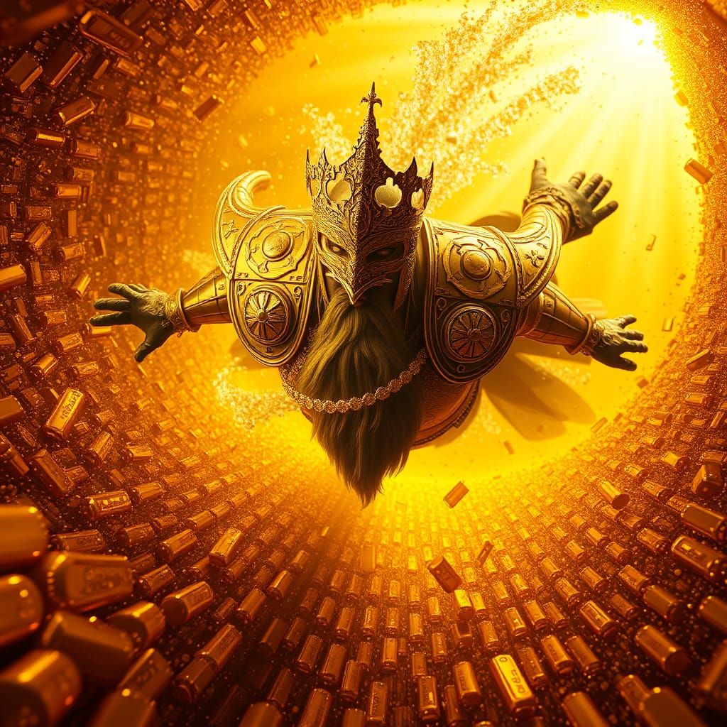 Regal King Dives into a Sea of Golden Riches