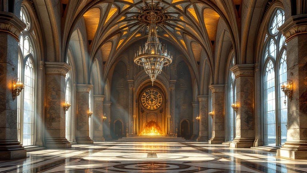 Breathtaking Futuristic Castle Grandeur