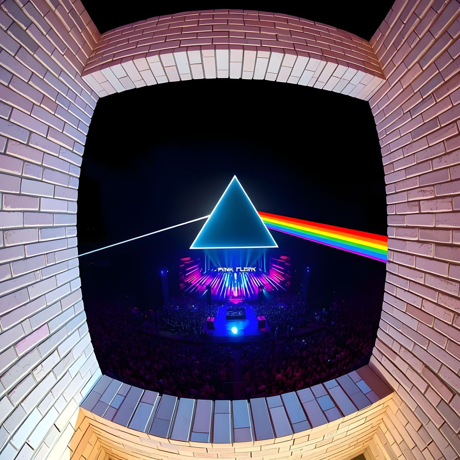 Pink Floyd Concert with Prism Projection