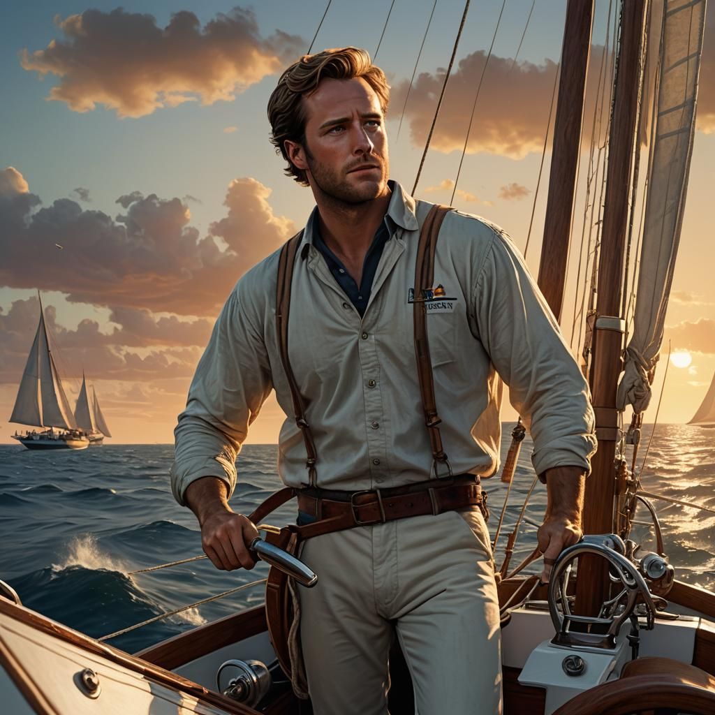 Sailboat Sunset: Dynamic Lighting Concept Art