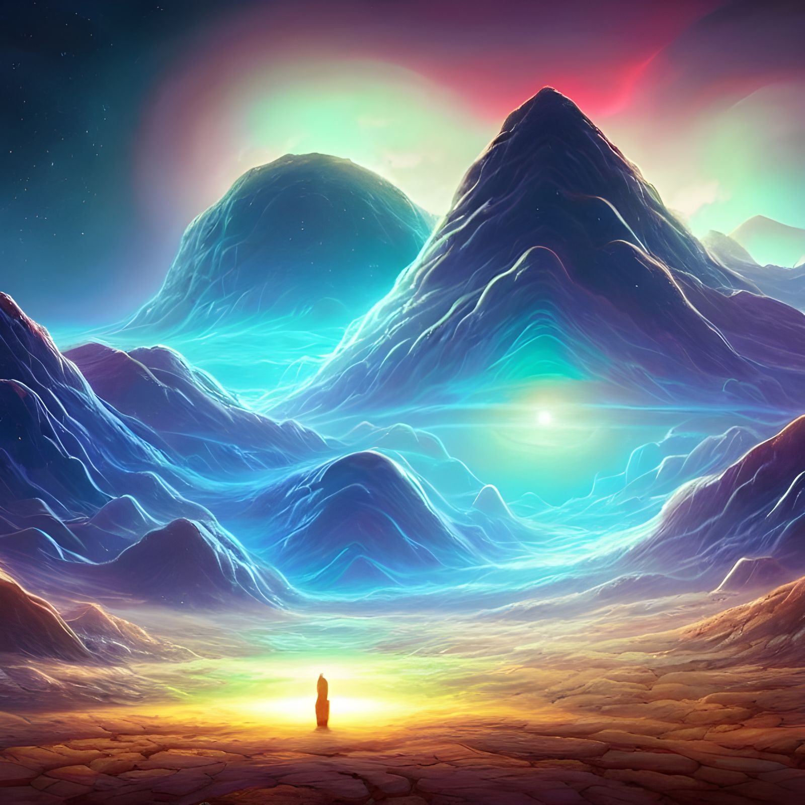 Cosmic Landscape in Unreal Engine Octane Render