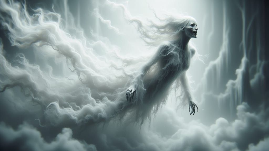 Ethereal Apparition in Dark Surrealist Style