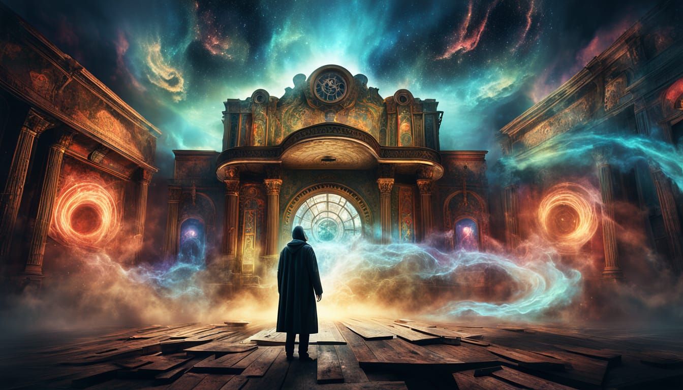 Surreal Theater Convergence in Theatrical Mixed Media