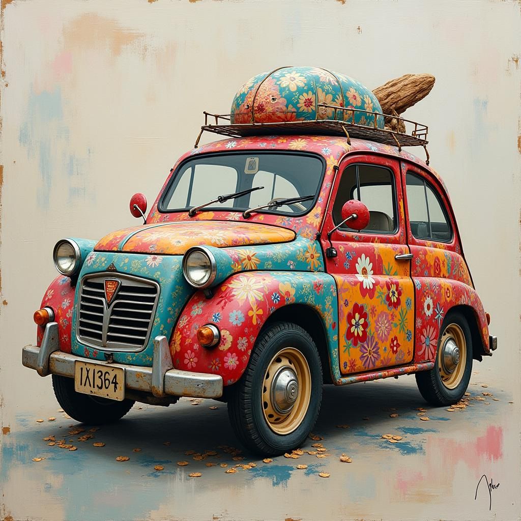 Surreal Car Inspired by Eileen Agar