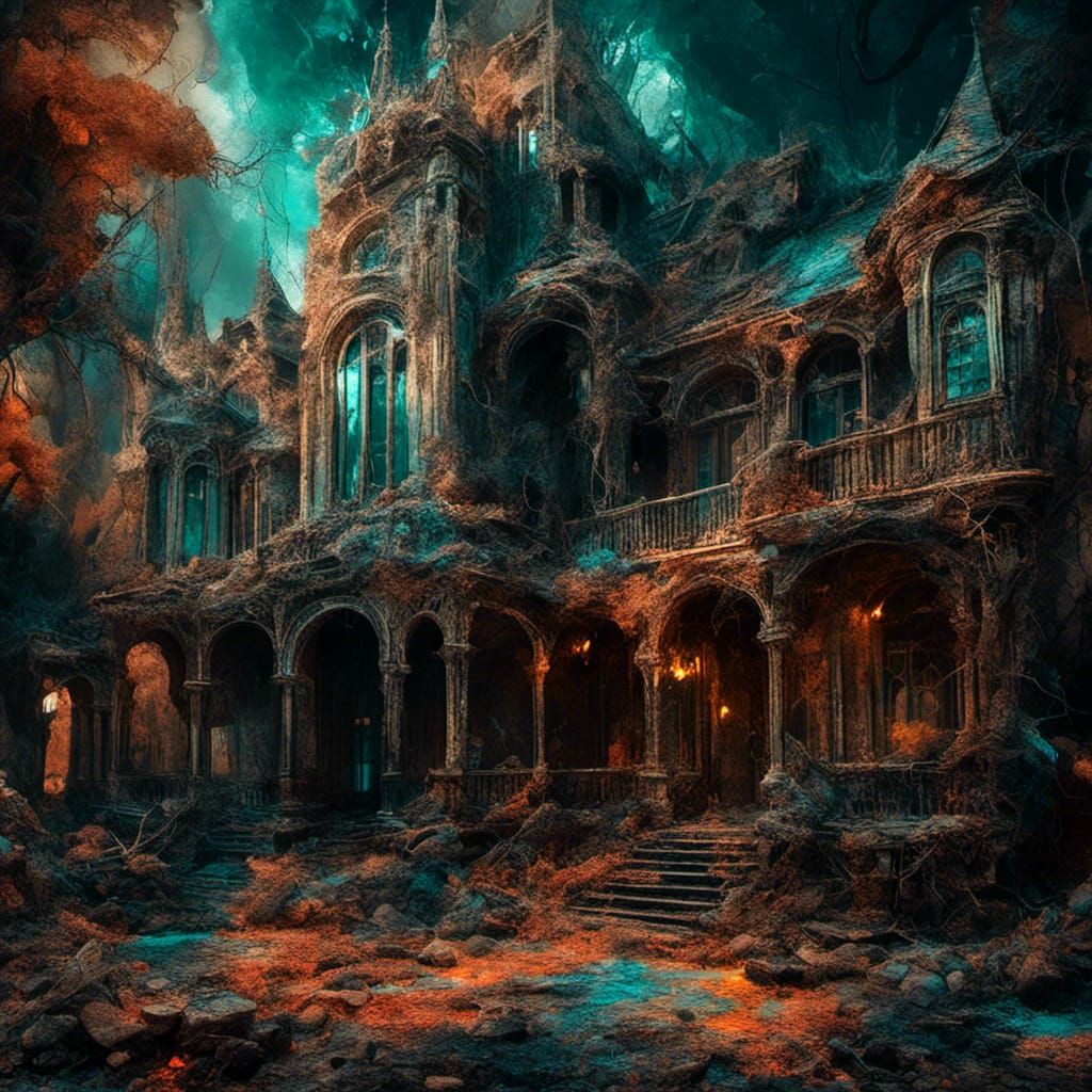 School Friends in Hyperrealistic Alcohol Ink Style