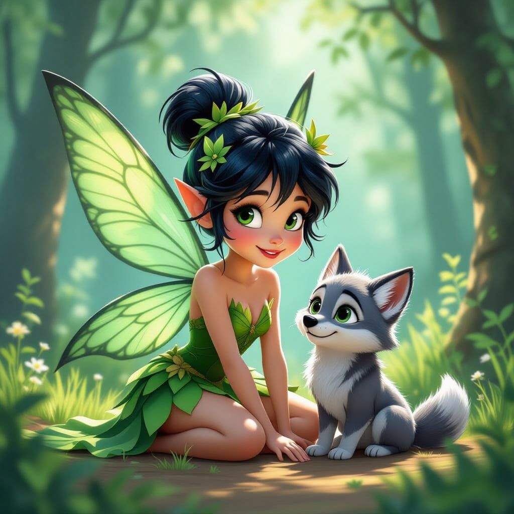 Enchanted Fairy Friends in Whimsical Woodland