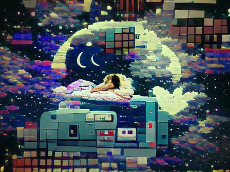 Vibrant 8-Bit Pixel Art Scene
