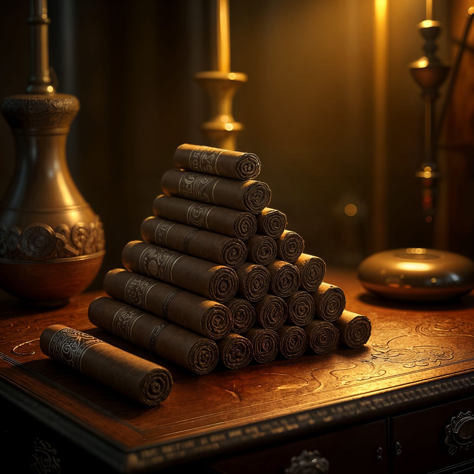 Hyperrealistic Cuban Cigars in High Definition