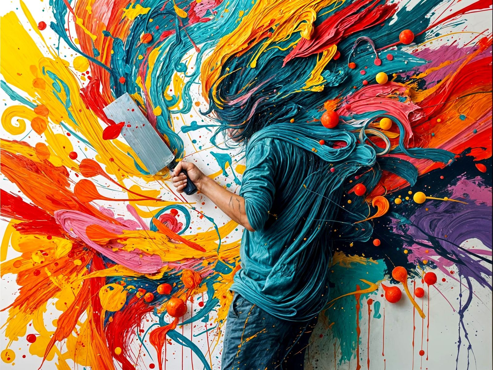 Artist Transcended by Cosmic Canvas