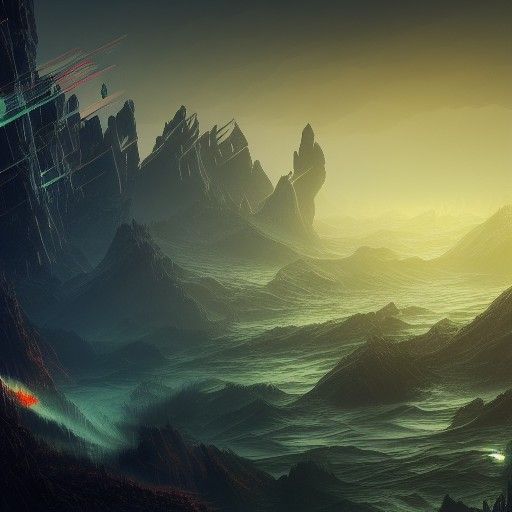 Fantastical Soundwave Planet in Deep Color