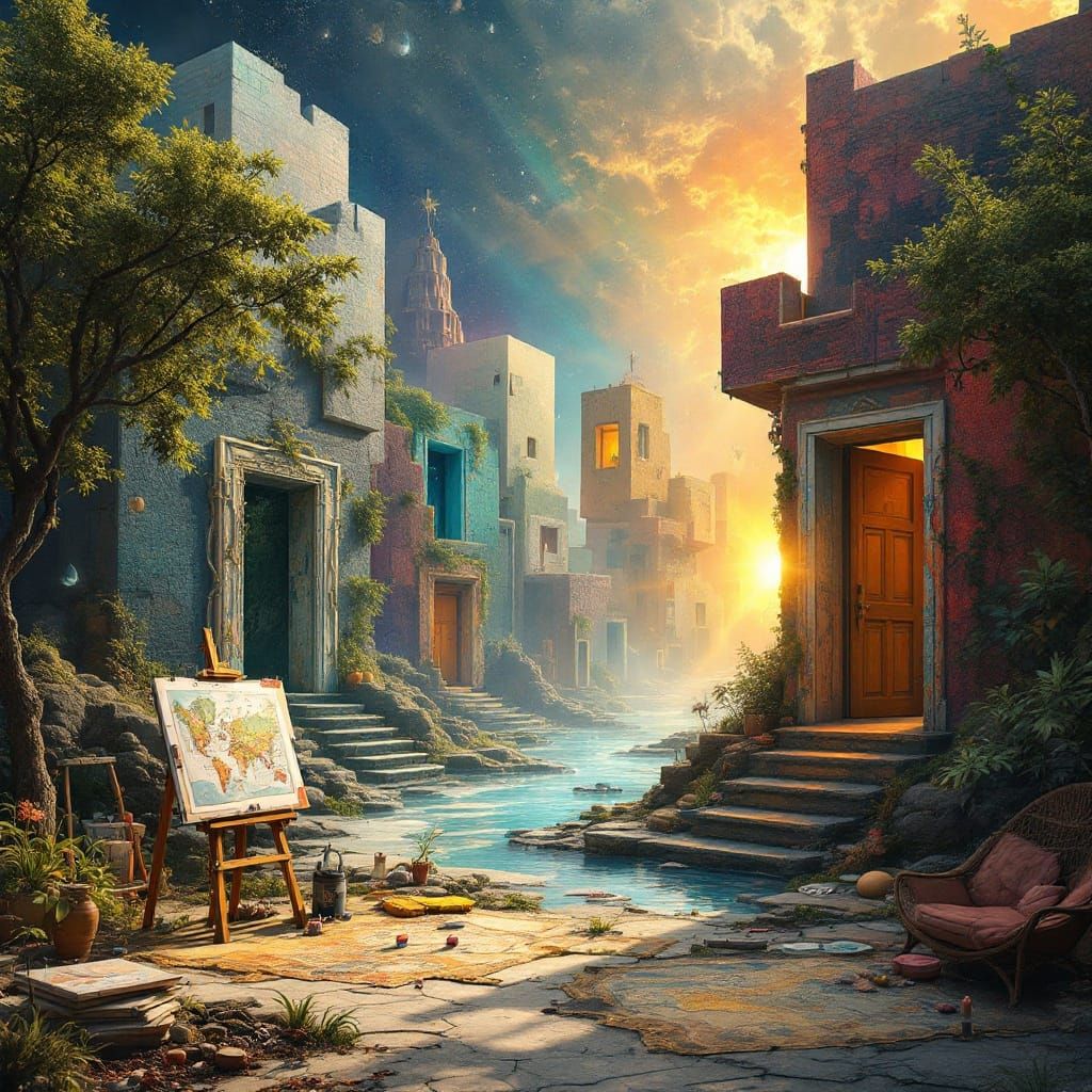 Boundless Artistic Odyssey in Vibrant Realities