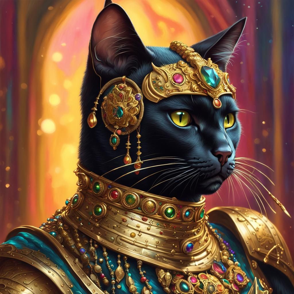 Bombay Cat Noble Leader in Gilded Armor