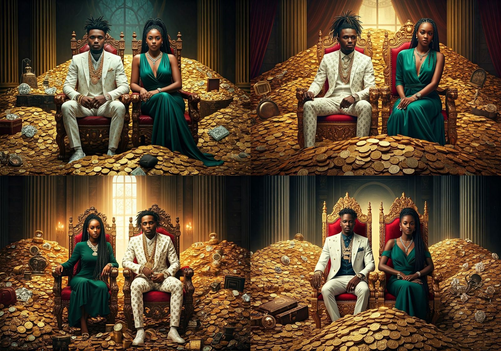 Royal Couple Reigns Supreme in Luxury Refined Splendor