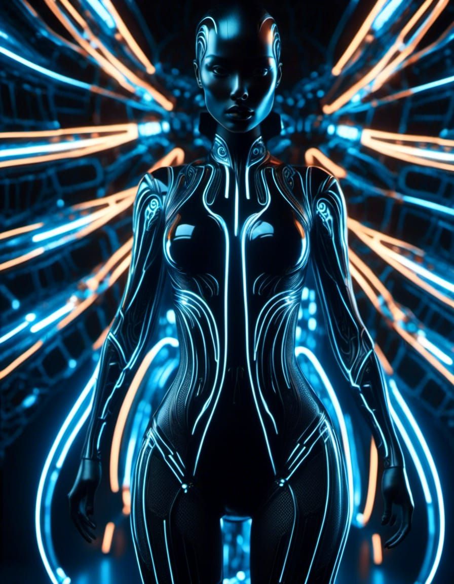 Surreal scenes featuring a dark figure or otherworldly creat...