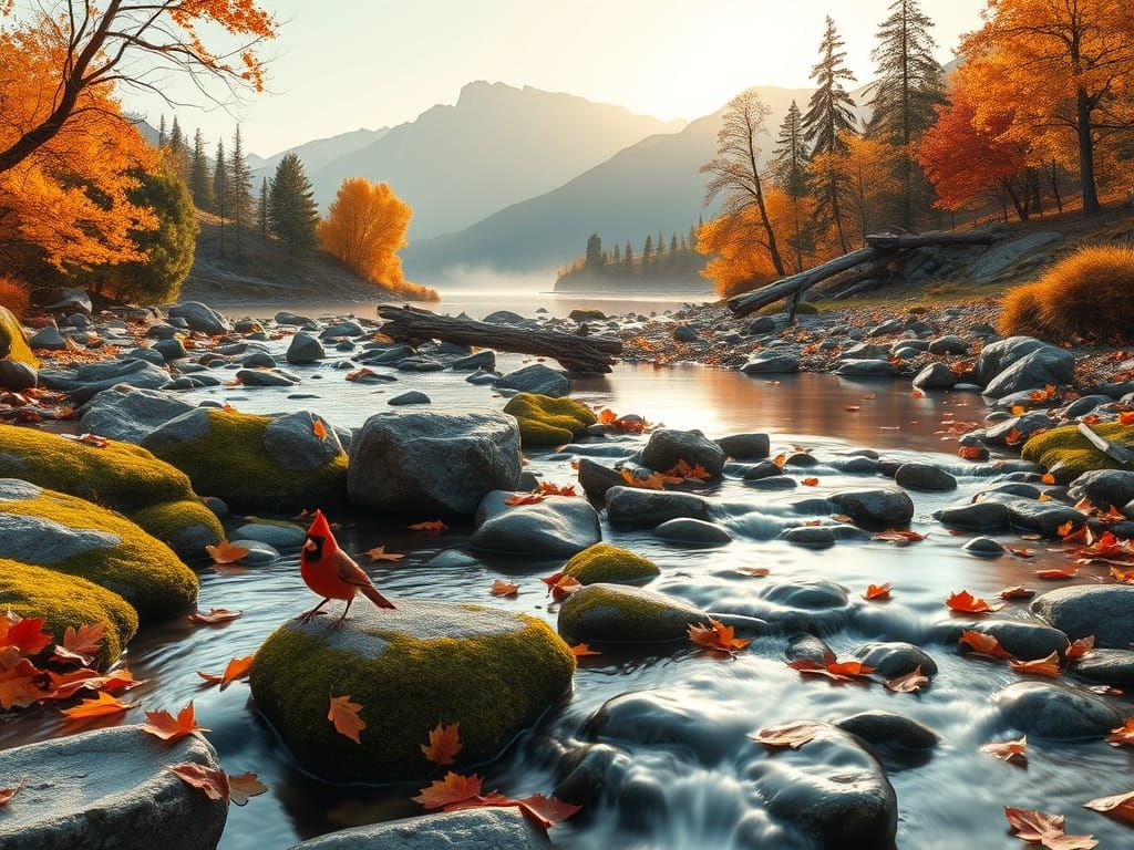 Seasons carved in stone and stream